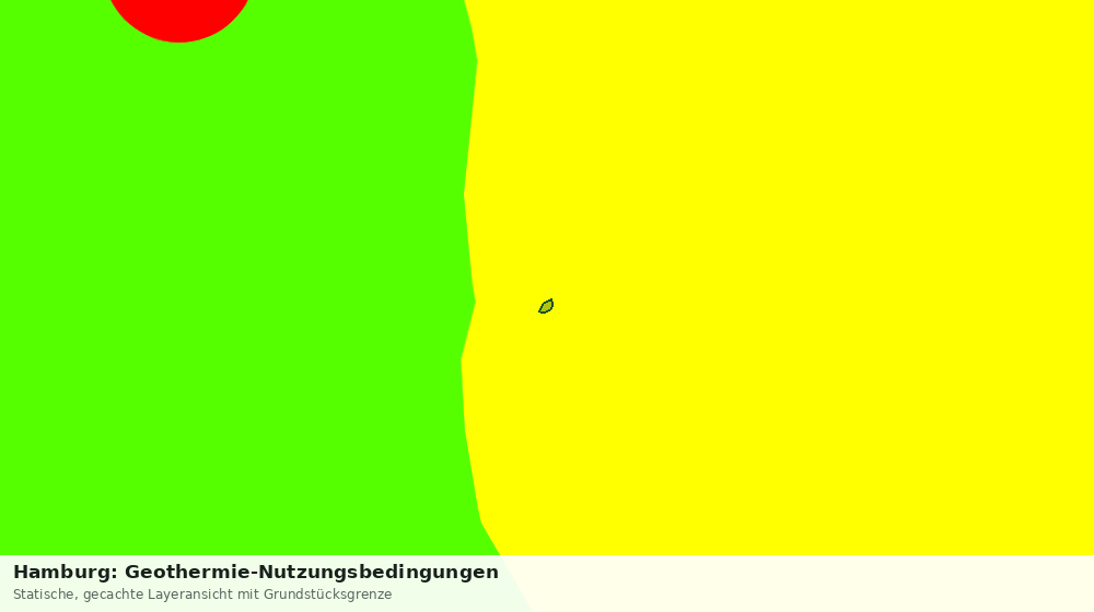 Statische Kartenansicht: Hamburg: Geothermie-Nutzungsbedingungen
