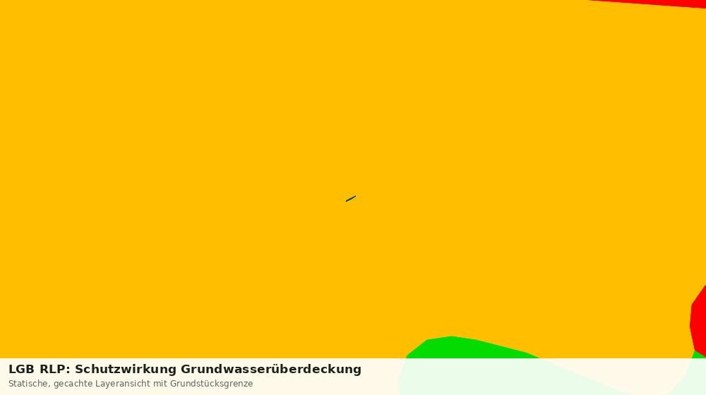 Statische Kartenansicht: LGB RLP: Schutzwirkung Grundwasserüberdeckung