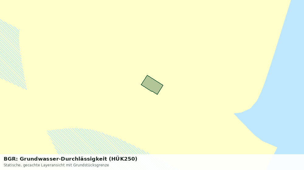 Statische Kartenansicht: BGR: Grundwasser-Durchlässigkeit (HÜK250)