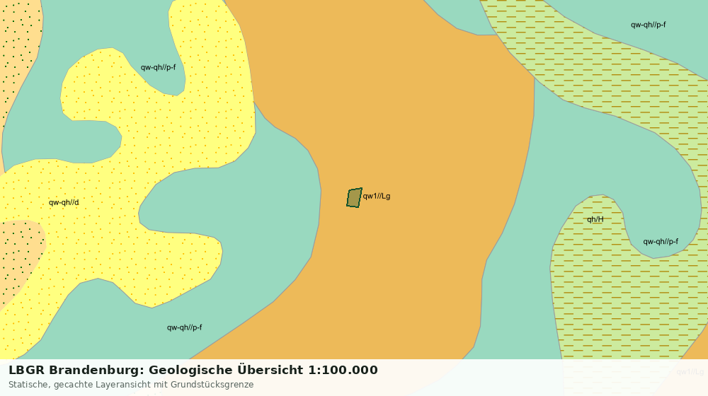 Statische Kartenansicht: LBGR Brandenburg: Geologische Übersicht 1:100.000