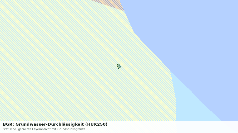 Statische Kartenansicht: BGR: Grundwasser-Durchlässigkeit (HÜK250)
