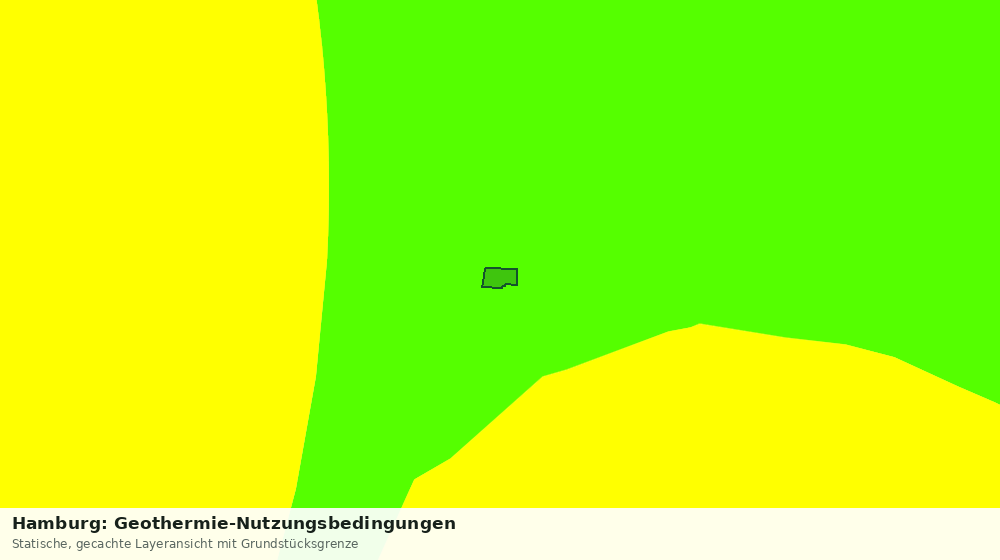 Statische Kartenansicht: Hamburg: Geothermie-Nutzungsbedingungen