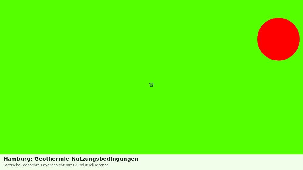 Statische Kartenansicht: Hamburg: Geothermie-Nutzungsbedingungen