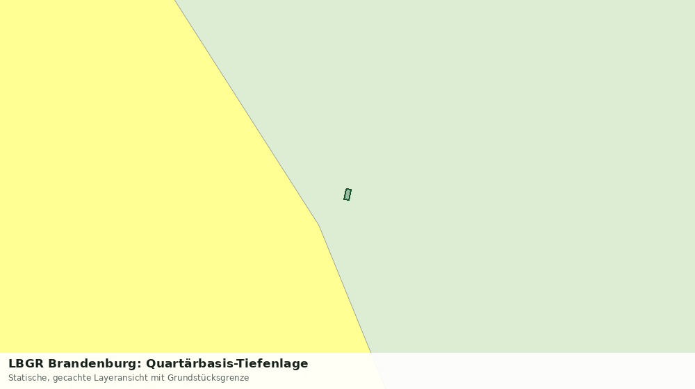 Statische Kartenansicht: LBGR Brandenburg: Quartärbasis-Tiefenlage