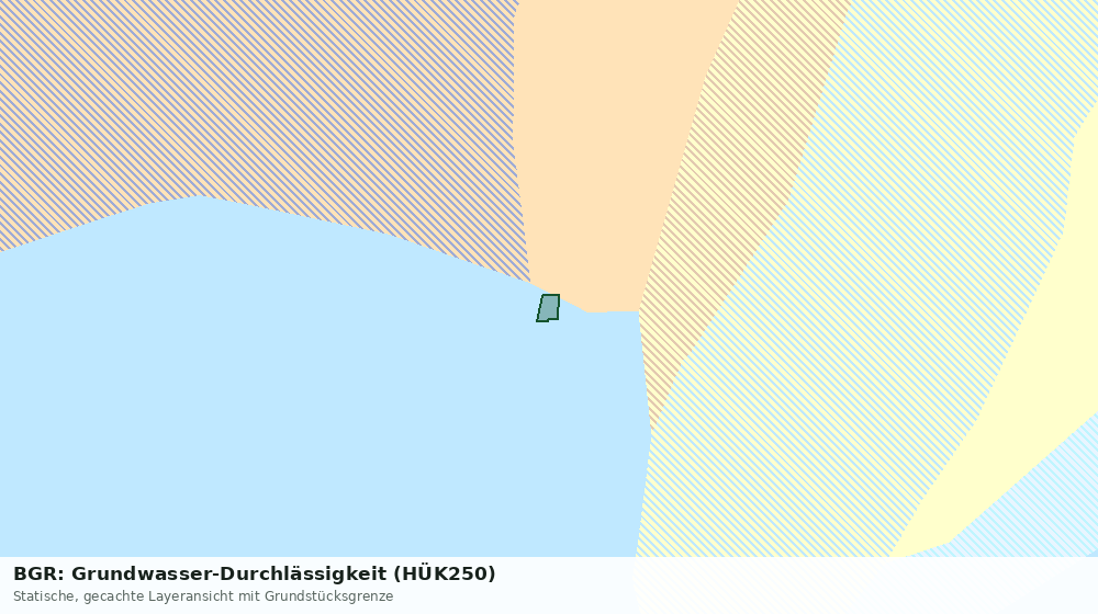 Statische Kartenansicht: BGR: Grundwasser-Durchlässigkeit (HÜK250)