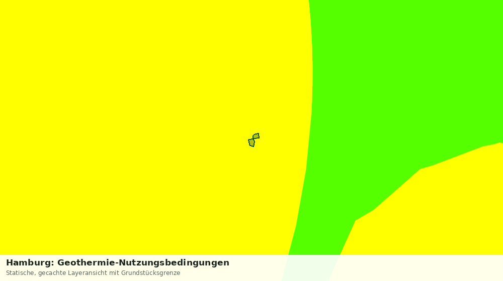 Statische Kartenansicht: Hamburg: Geothermie-Nutzungsbedingungen
