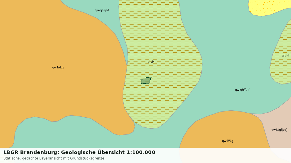 Statische Kartenansicht: LBGR Brandenburg: Geologische Übersicht 1:100.000