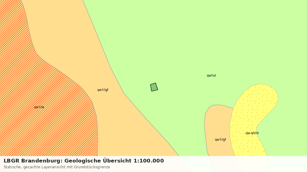 Statische Kartenansicht: LBGR Brandenburg: Geologische Übersicht 1:100.000