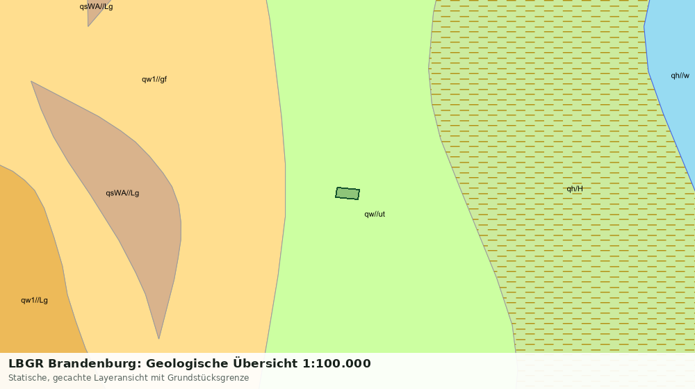 Statische Kartenansicht: LBGR Brandenburg: Geologische Übersicht 1:100.000