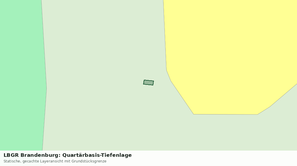 Statische Kartenansicht: LBGR Brandenburg: Quartärbasis-Tiefenlage