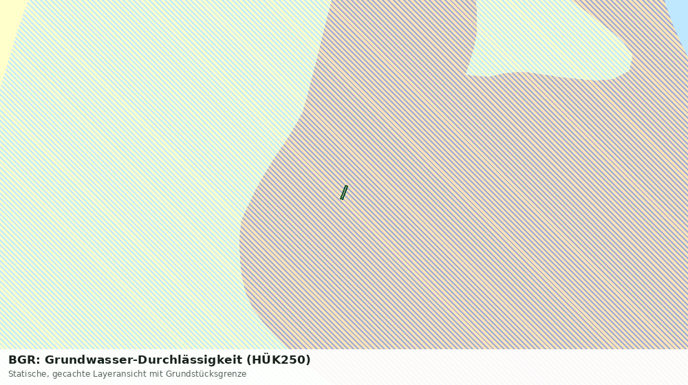 Statische Kartenansicht: BGR: Grundwasser-Durchlässigkeit (HÜK250)