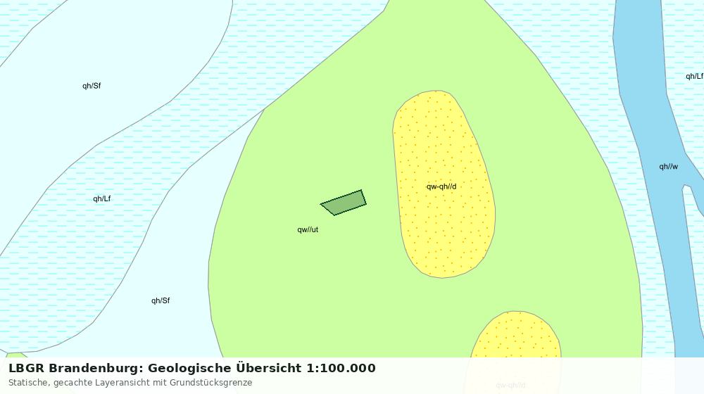 Statische Kartenansicht: LBGR Brandenburg: Geologische Übersicht 1:100.000