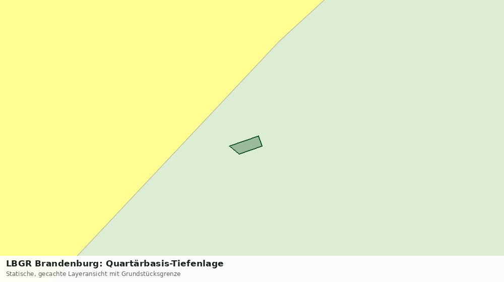 Statische Kartenansicht: LBGR Brandenburg: Quartärbasis-Tiefenlage