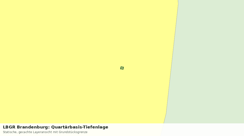 Statische Kartenansicht: LBGR Brandenburg: Quartärbasis-Tiefenlage