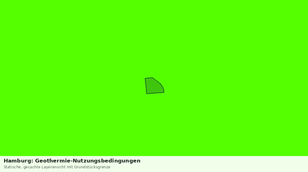 Statische Kartenansicht: Hamburg: Geothermie-Nutzungsbedingungen