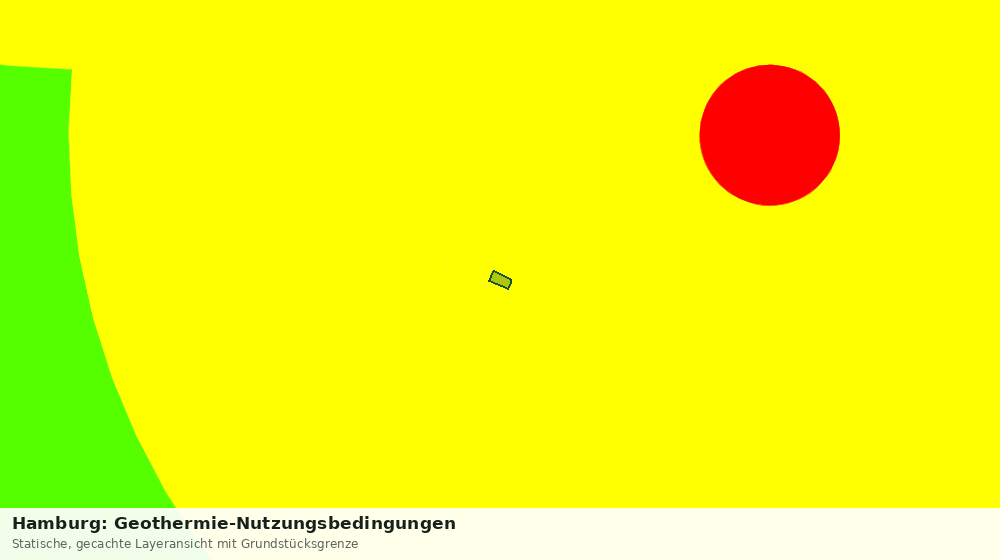 Statische Kartenansicht: Hamburg: Geothermie-Nutzungsbedingungen