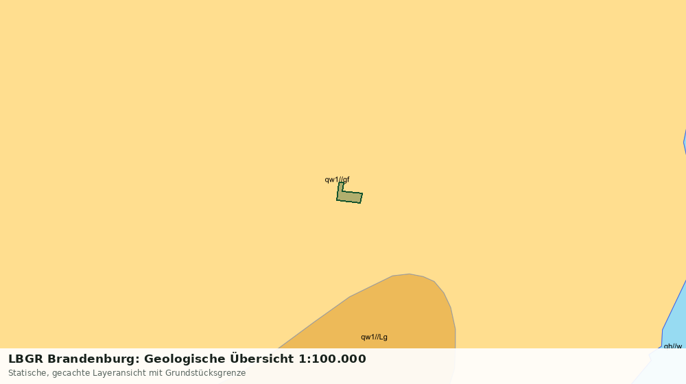 Statische Kartenansicht: LBGR Brandenburg: Geologische Übersicht 1:100.000
