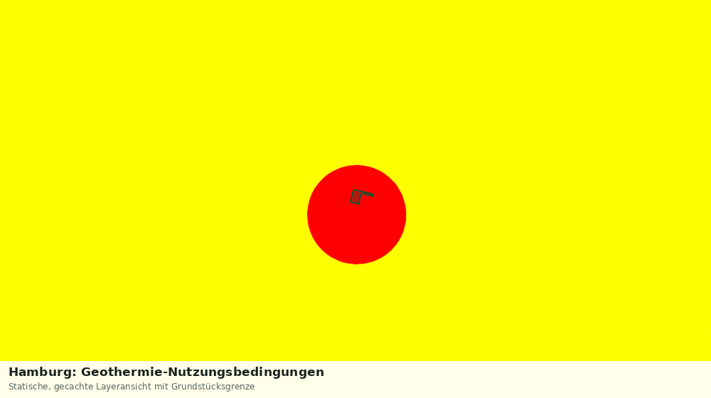Statische Kartenansicht: Hamburg: Geothermie-Nutzungsbedingungen