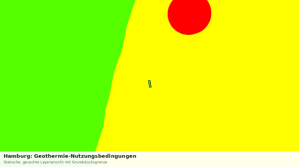 Statische Kartenansicht: Hamburg: Geothermie-Nutzungsbedingungen