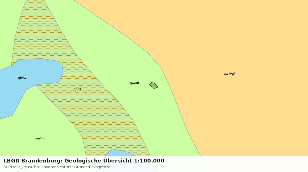 Statische Kartenansicht: LBGR Brandenburg: Geologische Übersicht 1:100.000