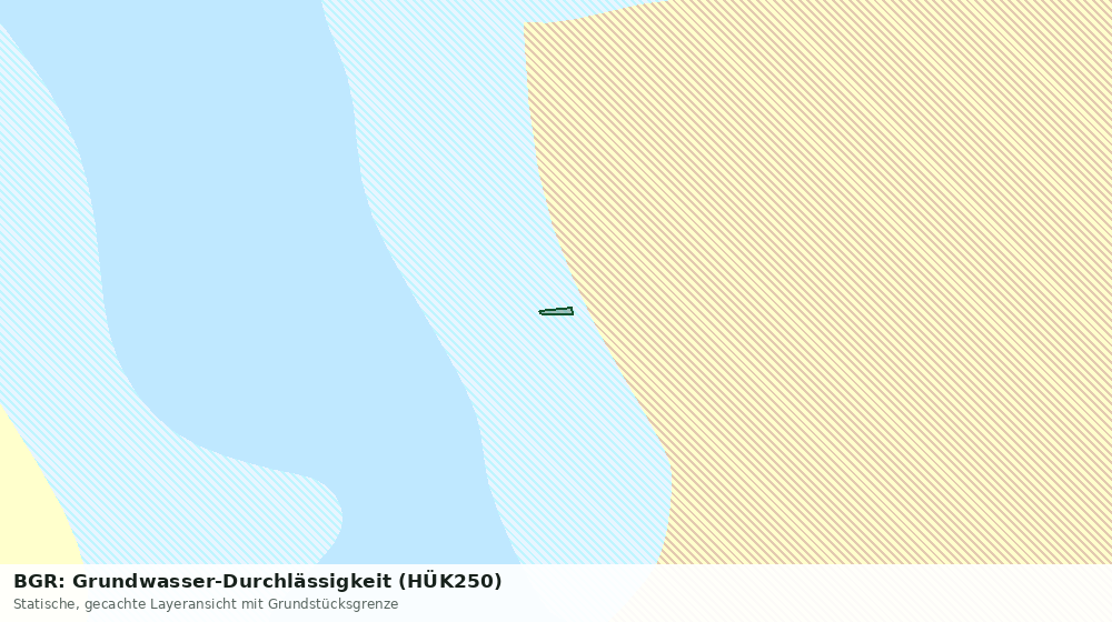 Statische Kartenansicht: BGR: Grundwasser-Durchlässigkeit (HÜK250)