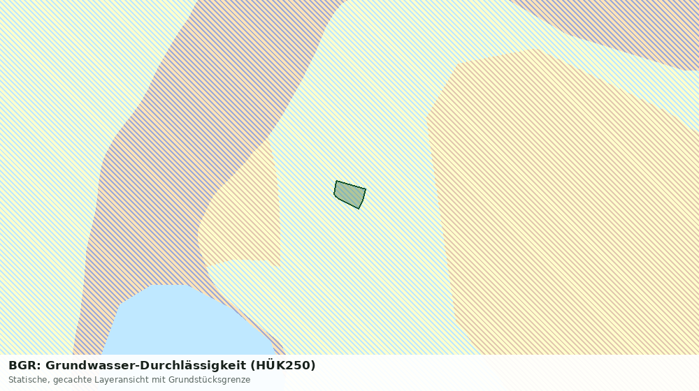Statische Kartenansicht: BGR: Grundwasser-Durchlässigkeit (HÜK250)