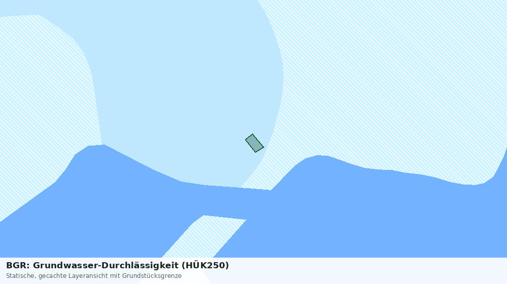 Statische Kartenansicht: BGR: Grundwasser-Durchlässigkeit (HÜK250)