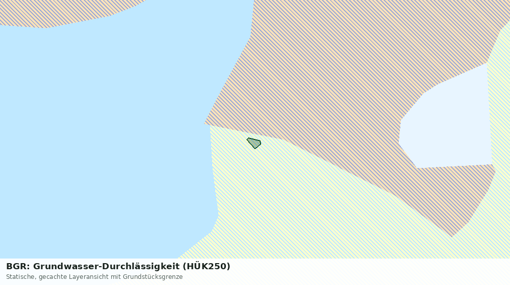 Statische Kartenansicht: BGR: Grundwasser-Durchlässigkeit (HÜK250)