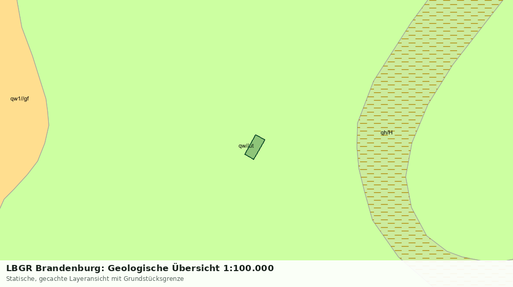 Statische Kartenansicht: LBGR Brandenburg: Geologische Übersicht 1:100.000