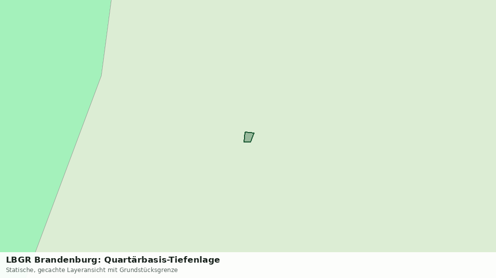 Statische Kartenansicht: LBGR Brandenburg: Quartärbasis-Tiefenlage