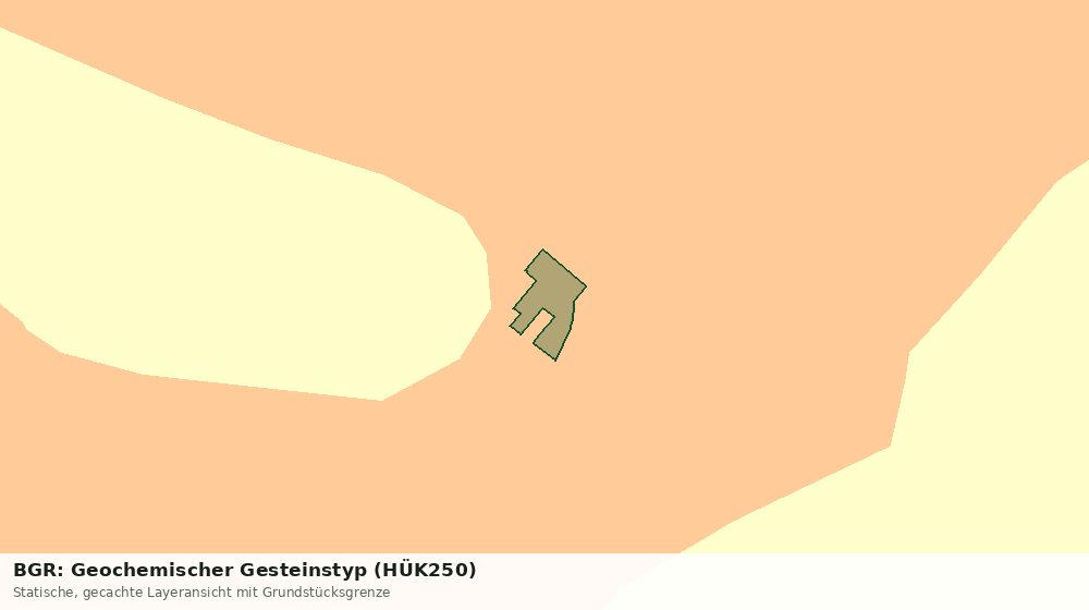 Statische Kartenansicht: BGR: Geochemischer Gesteinstyp (HÜK250)