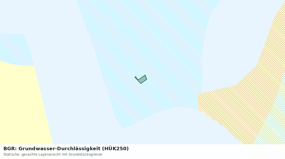 Statische Kartenansicht: BGR: Grundwasser-Durchlässigkeit (HÜK250)