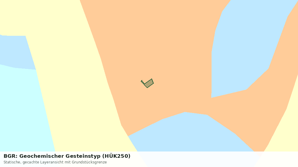 Statische Kartenansicht: BGR: Geochemischer Gesteinstyp (HÜK250)