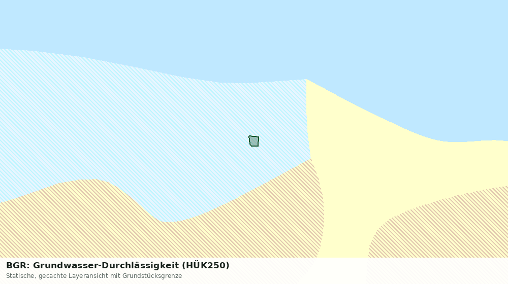 Statische Kartenansicht: BGR: Grundwasser-Durchlässigkeit (HÜK250)