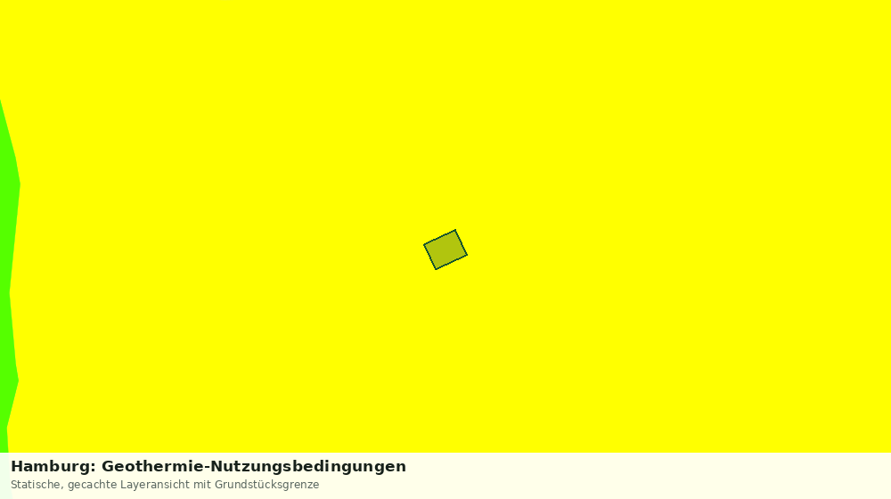 Statische Kartenansicht: Hamburg: Geothermie-Nutzungsbedingungen
