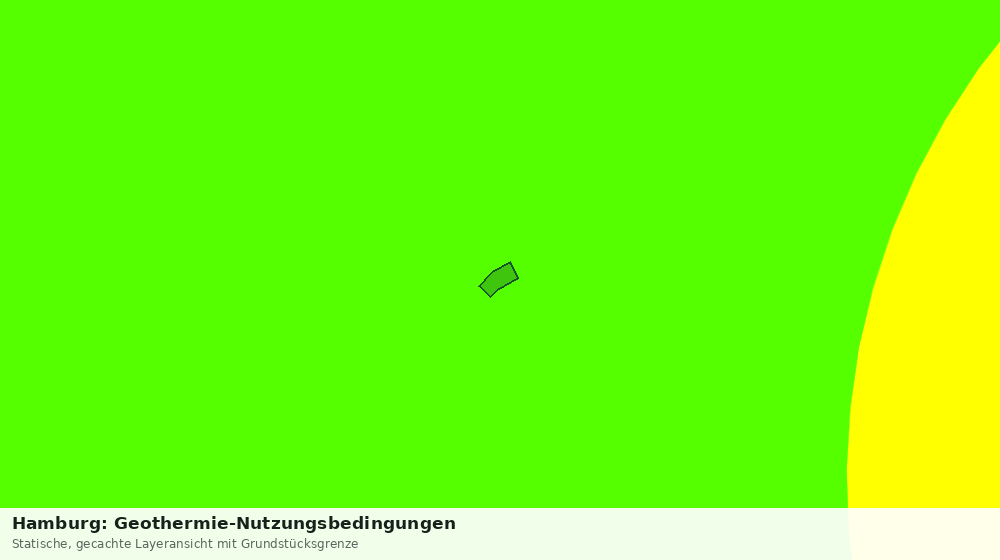 Statische Kartenansicht: Hamburg: Geothermie-Nutzungsbedingungen