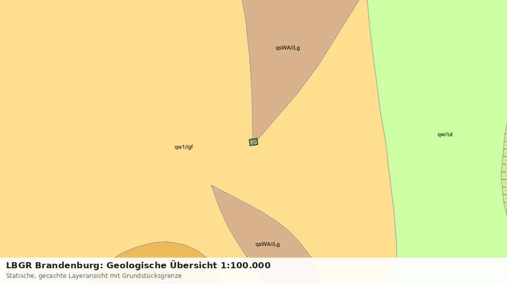 Statische Kartenansicht: LBGR Brandenburg: Geologische Übersicht 1:100.000