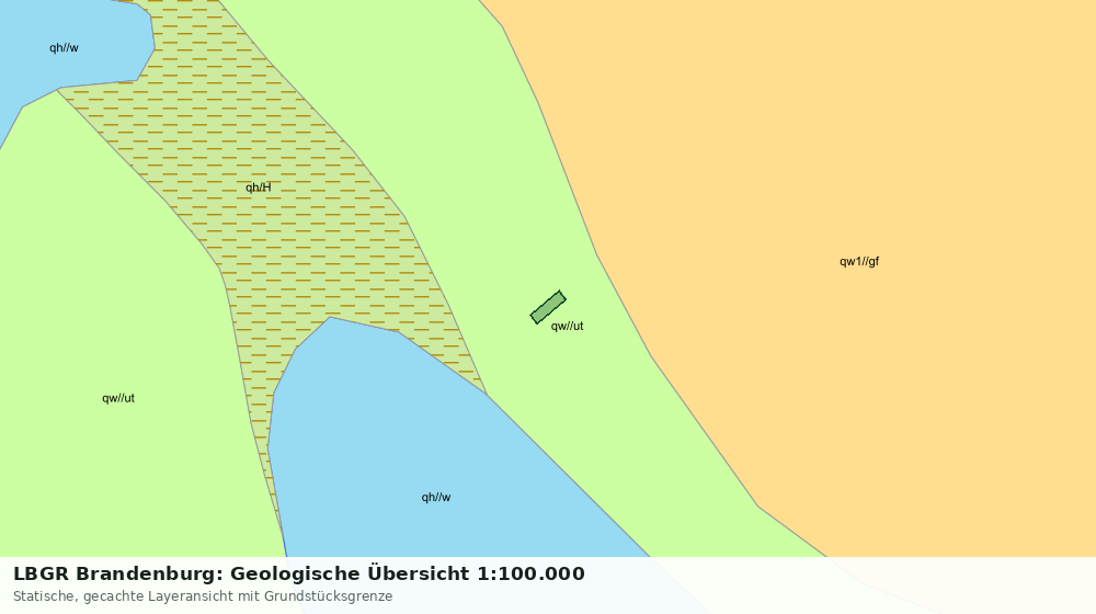 Statische Kartenansicht: LBGR Brandenburg: Geologische Übersicht 1:100.000