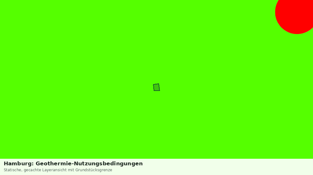 Statische Kartenansicht: Hamburg: Geothermie-Nutzungsbedingungen