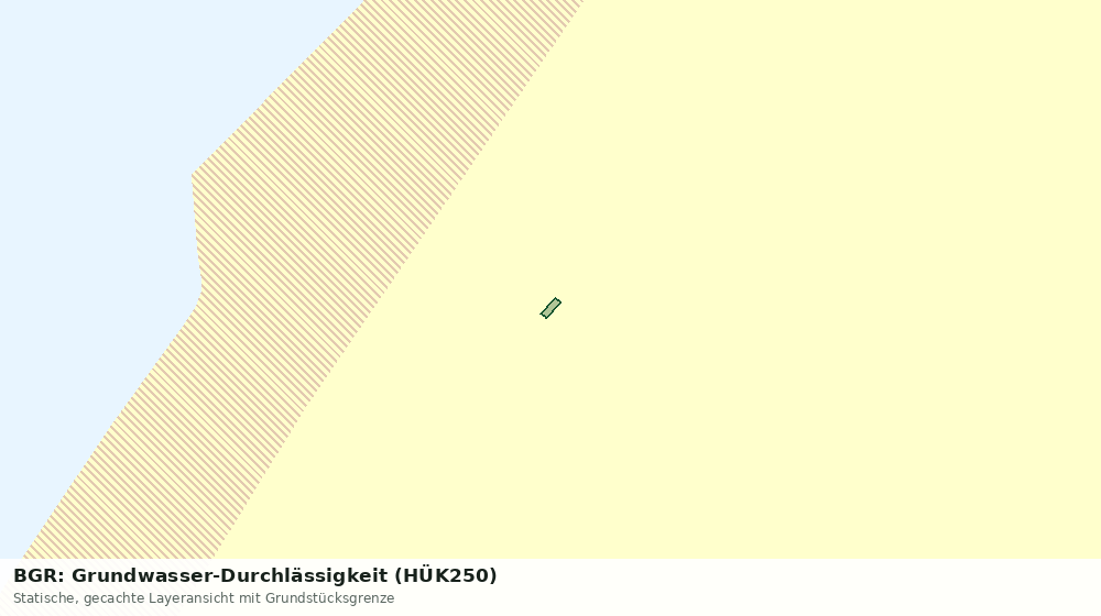 Statische Kartenansicht: BGR: Grundwasser-Durchlässigkeit (HÜK250)