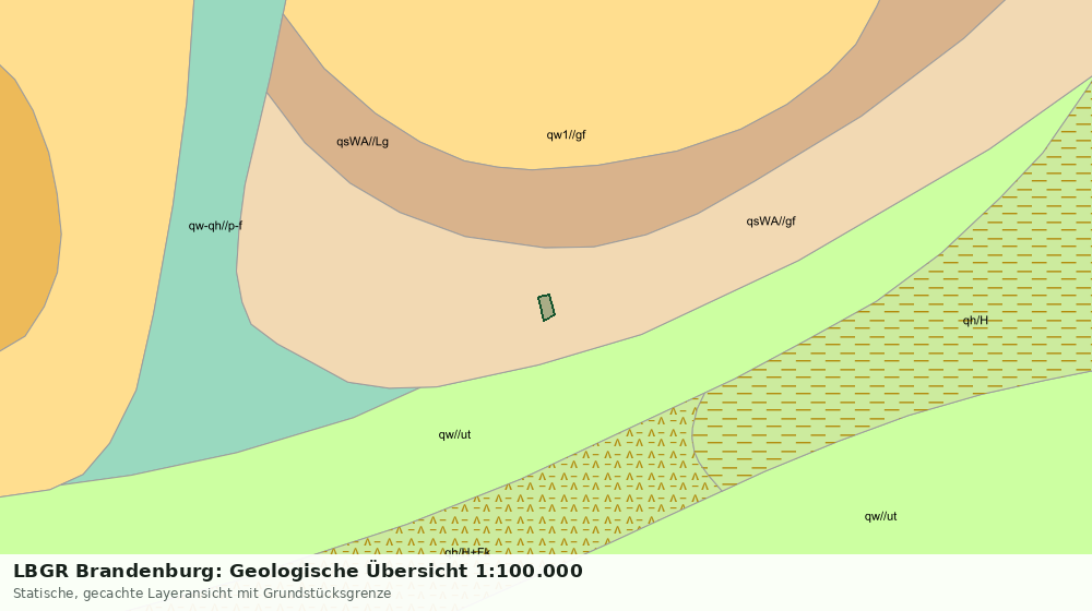 Statische Kartenansicht: LBGR Brandenburg: Geologische Übersicht 1:100.000