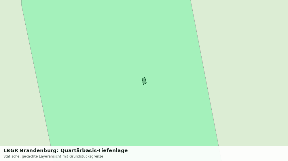 Statische Kartenansicht: LBGR Brandenburg: Quartärbasis-Tiefenlage