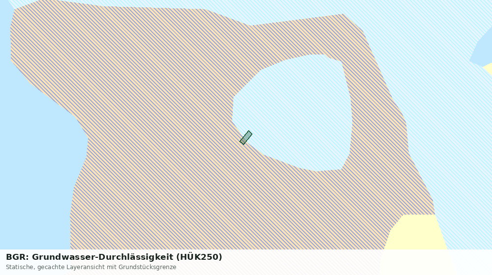 Statische Kartenansicht: BGR: Grundwasser-Durchlässigkeit (HÜK250)