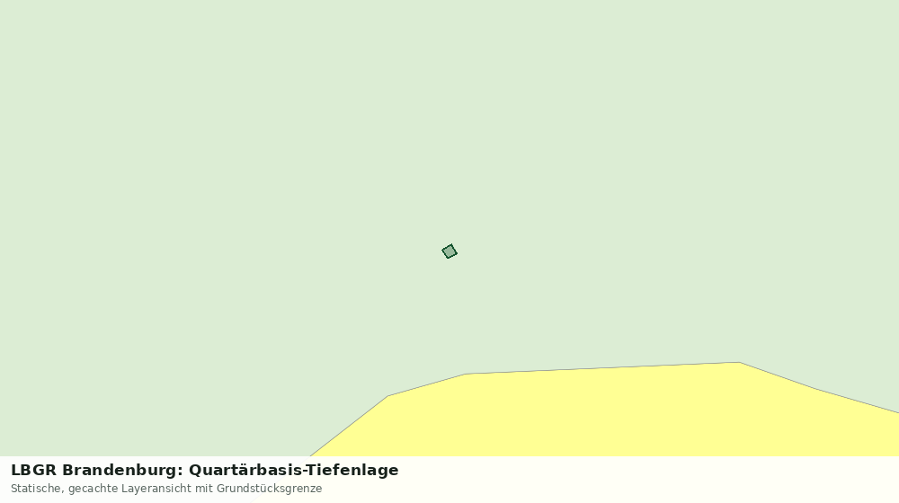 Statische Kartenansicht: LBGR Brandenburg: Quartärbasis-Tiefenlage
