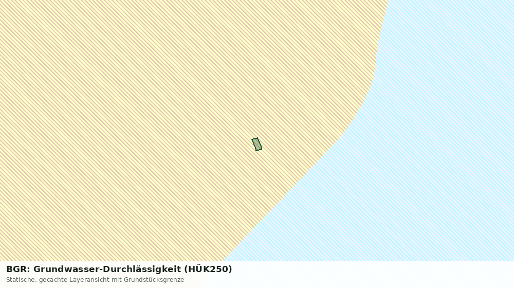 Statische Kartenansicht: BGR: Grundwasser-Durchlässigkeit (HÜK250)