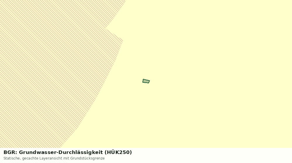 Statische Kartenansicht: BGR: Grundwasser-Durchlässigkeit (HÜK250)