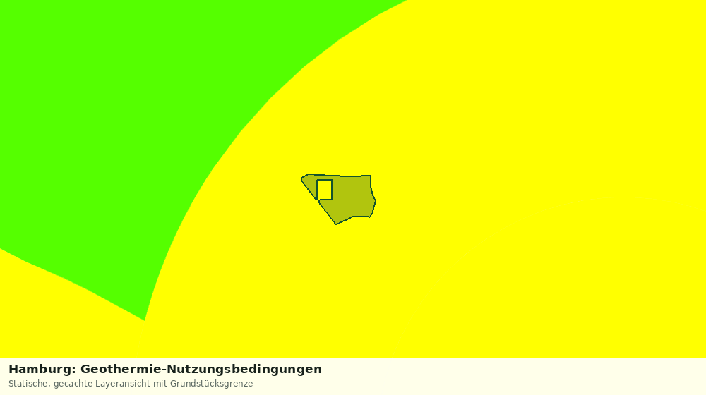 Statische Kartenansicht: Hamburg: Geothermie-Nutzungsbedingungen