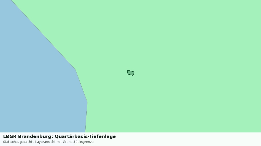 Statische Kartenansicht: LBGR Brandenburg: Quartärbasis-Tiefenlage