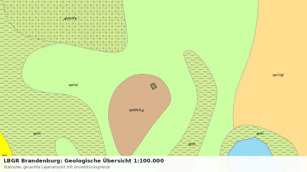 Statische Kartenansicht: LBGR Brandenburg: Geologische Übersicht 1:100.000
