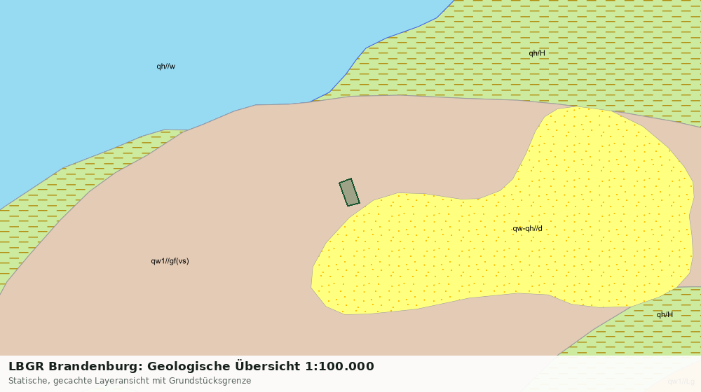 Statische Kartenansicht: LBGR Brandenburg: Geologische Übersicht 1:100.000